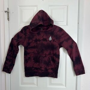 Volcom Burgundy Tie-Dye Sweatshirt‎